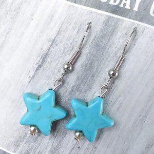 Turquoise Star Earrings